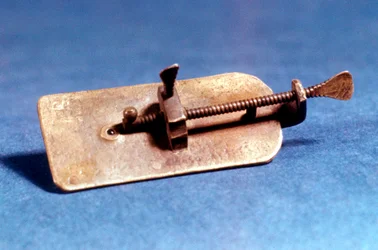 Mikroskop von Anton van Leeuwenhoek, niederländisch, um 1670