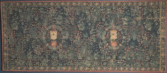 Millefleurs-Wandteppich mit Medici-Wappen, 1520er