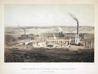 Bergbau, Kohle Sars Longchamps & Bouvy Coalmining Co Ltd, Belgien