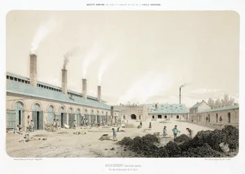 Bergbau, Metallerze Zinkgießerei, Neutral-Moresnet (Neutrales Moresnet)