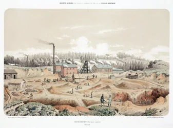 Bergbau, Metall-Erze Zinkmine, Neutral-Moresnet