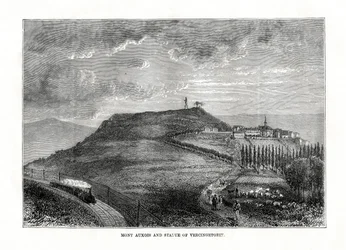 Mont Auxois und die Statue von Vercingetorix, Frankreich, 1879
