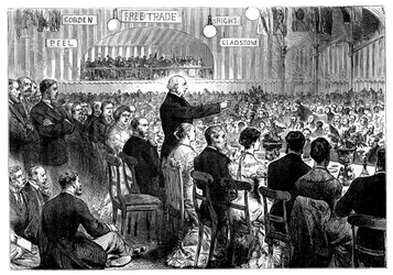 Mr. Gladstone in Leeds, spätes 19. Jahrhundert