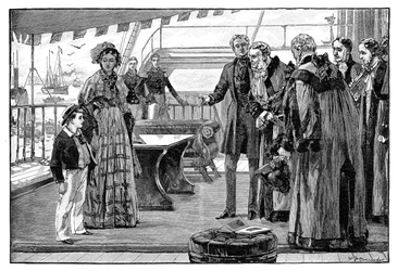 Städtische Würdenträger dem Prinzen von Wales vorgestellt, ca. 1840er Jahre, 1900