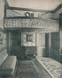 Musikgalerie mit Skulptur, ca. 1893