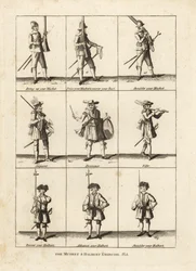 Musketen- und Hellebardenübungen