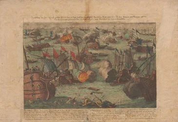 Seeschlacht zwischen der russischen und der osmanischen Flotte im Schwarzen Meer am 28. und 29. Juni 1788, 1788.