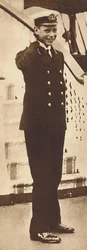 Seekadett Prinz Albert auf der königlichen Yacht Victoria und Albert, 1912, 1937
