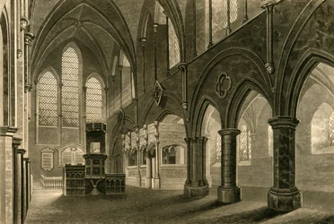 Mittelschiff der Boxgrove-Kirche, 1835
