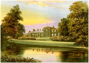 Netherhall, Cumbria, Heim der Familie Pocklington-Senhouse, ca. 1880
