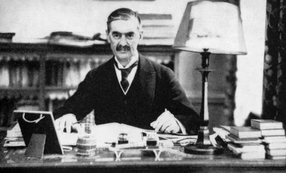 Neville Chamberlain 1869-1940, britischer Premierminister, um 1930er Jahre 1936