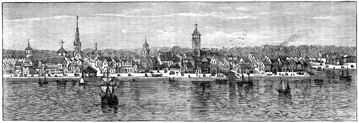 New York Mitte des 18. Jahrhunderts, ca. 1880
