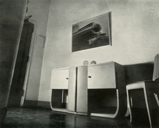 Penthouse von Raymond Loewy in New York, von ihm selbst entworfen - Eingangshalle, 1937