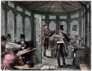 Neu errichteter Unterstand und Erfrischungshaus für Kutscher, ca. 1820-1870
