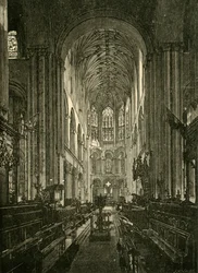 Norwich Cathedral. Der Chor, Blick nach Osten, 1898