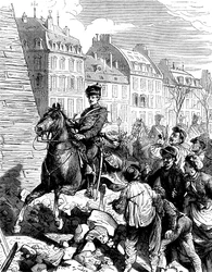 Besetzung von Paris durch die Deutschen nach dem Deutsch-Französischen Krieg, Februar 1871, ca. 1880