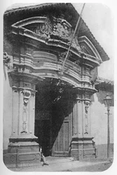 Altes Santiago - Eines der wenigen Häuser, die während der spanischen Besatzung von 1750-1810 gebaut wurden, 1911