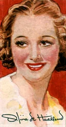 Olivia de Havilland, 1916-, in Japan geborene amerikanische Filmschauspielerin, 20. Jahrhundert