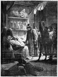 Olivier de Clisson berichtet dem König, wer versucht hat, ihn zu ermorden, 1898