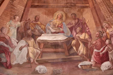 Unsere Liebe Frau von der Himmelfahrt Kirche. Geburt Christi, Cordon, Frankreich