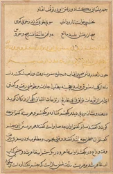 Seite aus Geschichten eines Papageis Tuti-nama: Textseite, ca. 1560