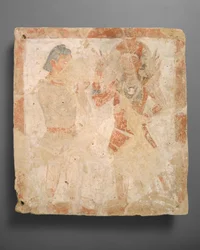 Tafel mit dem Gott Pharro und einem Verehrer, ca. 3. Jahrhundert n. Chr.