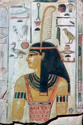 Papyrusbild der Göttin Maat