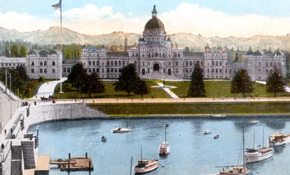 Parlamentsgebäude, Victoria, British Columbia, Kanada, um 1900