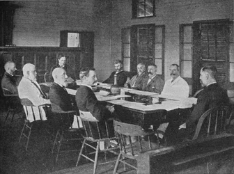Parlamente der britischen Übersee-Dominions: Der Legislativrat von Fidschi in Sitzung, 1909