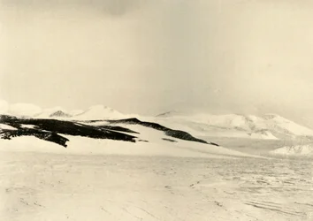 Teil der Queen Alexandra Range 1500 Fuß den Gletscher hinauf