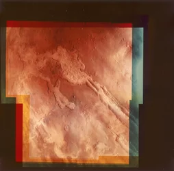 Teil des Grand Canyon, Marineris Vallis, auf dem Mars, 1976
