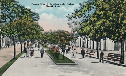 Paseo Martí, Santiago de Cuba, um 1910