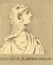 Philipp II., König von Makedonien, 382-336 v. Chr., 1830