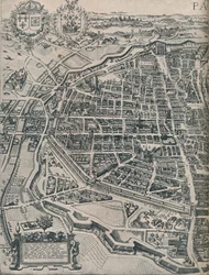 Plan von Paris, um 1630