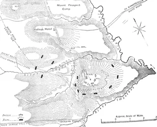Plan der Aktion am Ingogo, 8. Februar 1881, um 1880er Jahre