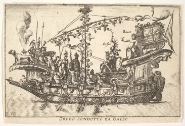 Orpheus geführt von Bacchus, aus der Serie Die prächtigen...