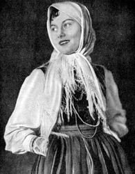 Polin in traditioneller Tracht, 1936