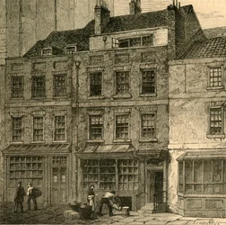 Popes House, Plough Court, Lombard Street 1860, 1897
