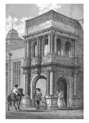 Vorhalle in Audley End, Essex, ca. 1840