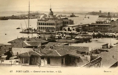 Port-Said. - Gesamtansicht des Hafens