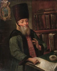 Porträt von Afanasy Lavrentievich Ordin-Naschokin 1605-1680, 17. Jahrhundert