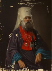 Porträt von Erzbischof Iriney Klementyevsky von Pskov