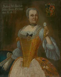 Porträt von Barbora Horváthová-Stančičová mit einer Uhr