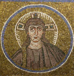 Porträt von Christus, byzantinisch, frühes 20. Jahrhundert, Original datiert spätes 5. bis frühes 6. Jahrhundert