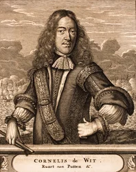 Porträt von Cornelis de Witt 1623-1672 Aus: Schauplatz des Krieges