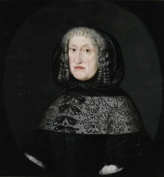 Porträt von Eleonore von Anhalt-Zerbst, Herzogin von Schleswig-Holstein-Sønderburg-Norburg 1608-1681