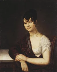Porträt von Elizaveta Ivanovna Ogareva 1784-1815, 1800er