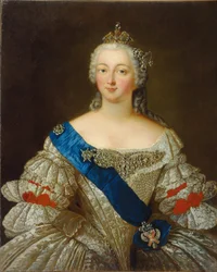 Porträt der Kaiserin Elisabeth Petrowna 1709-1762, 1740er Jahre