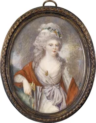 Porträt der Kaiserin Maria Fjodorowna Sophie Dorothea von Württemberg 1759-1828, frühes 19. Jahrhundert