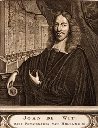 Porträt von Johan de Witt 1625-1672 Aus: Schauplatz des Krieges, 1675